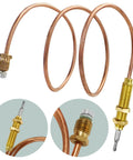 Copper and brass Thermocouple F273117 for propane tank top heaters, 24-inch coil with connectors, compatible with MH12C MH12T MH24T MH42T.