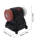 Fafeicy Cordless Mini Sander And Polisher With 6 Gears And 100 Watt Pure Copper Motor For Metal Wood Jewelry Sanding, side view with dimensions.