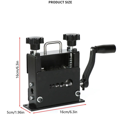 Heavy Duty Automatic Wire Stripper Tool For Electrician And Home DIY Projects Lightweight Portable Cable Cutter with crank handle design.