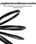Heavy Duty Universal Air Pump Hose Extension With Leak Free Double Layer Material Versatile Valve Adapter Keeps Knot Free Ensuring Solid Performance Easy Storage Handle Car And Ball Inflation Tasks Without Breaking The Bank At All Right Now black TPU hose