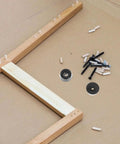 30 Pack Non Slip Rubber Feet Pads With Stainless Steel Protection for furniture assembly on cardboard surface