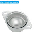Patikil 8 Pack Roller Ball Transfer Bearing with carbon steel and nylon, 3/4 inch diameter flange for conveyor systems.