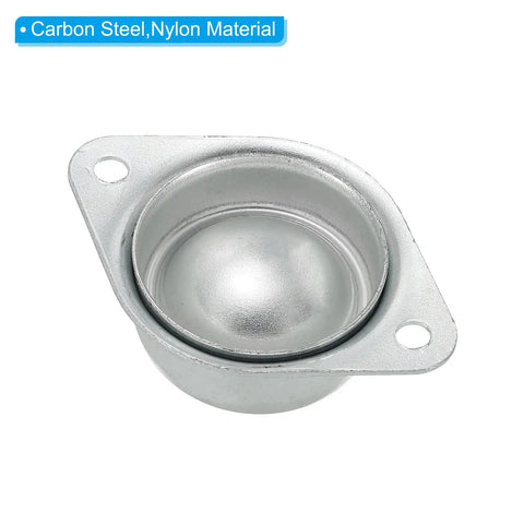 Patikil 8 Pack Roller Ball Transfer Bearing with carbon steel and nylon, 3/4 inch diameter flange for conveyor systems.