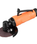 3 Inch Pneumatic Angle Grinder 75mm Air Powered Grinding Cutting Tool with orange body and grinding disc for tough jobs.