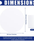 Slick Ceiling Cover Plates With 48 Hella Strong Double Sided Tapes For Instant Wall Hole Patches dimensions 30.5cm round white cover.