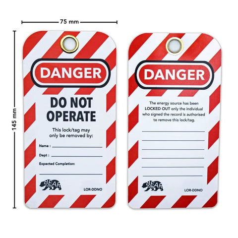 Lockout Tagout Tags Pack Of 30 Laminated And Weatherproof Red Do Not Operate Signs For Out Of Order Equipment Safe Lockout