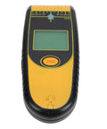 Hyuduo Stud Finder Wall Scanner 7 in 1 (Yellow) showing a close-up of the LCD display and control button.