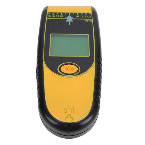 Domary 7 in 1 Digital Stud Finder with Auto Calibration for Easy Wall showing the front display and buttons, compact and ergonomic design.