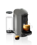 Vertuo Plus Coffee And Espresso Maker By Breville Grey One Button Brew For Coffee Or Espresso No Fuss Easy Button Brew 25 Second Heat Up And Energy Saving Auto Shut Off Delivers Rich Flavor At Home