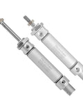 Slim Pneumatic Air Cylinder MAL 20-50 Built For Tight Spaces, 20mm Bore, aluminum body, side view