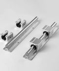 Dope 20mm Linear Rail Kit With 2 Rails And 4 SBR20UU Blocks For CNC Engraving 3D Printing And Small Motion Machines Fully Supported Stainless Steel Guide Rail For Precision Cutting And Long Travel 1200mm And 1500mm, two rails and four blocks