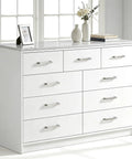 White dresser with Six Pack Three And A Half Inch Cabinet Pulls Stainless Steel Kitchen Handles Brushed Nickel Durable Rust Resistant Hardware