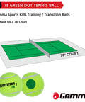 Training Tennis Balls For Kids And Beginners With Orange 60 Dot And Green 78 Dot, Low Compression For Slower Speed And Lower Bounce