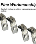 Heavy Duty L Shaped Metal Mounting Brackets For Shutters And Rolling Curtains Rock Solid Cold Rolled Steel Hardware Kit 4 Piece Set, showing fine craftsmanship.
