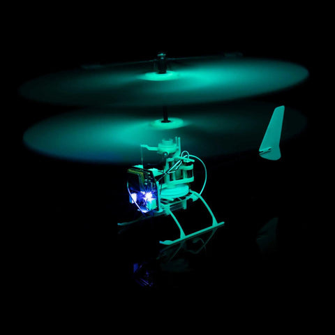 MCX Anniversary Edition RC Helicopter Ready To Fly Indoor Ultra Micro Flyer for bedrooms and living rooms glowing in the dark