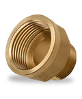 Brass adapter 3/4 to 1 inch NPT pipe fitting corrosion-resistant