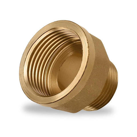 Brass adapter 3/4 to 1 inch NPT pipe fitting corrosion-resistant