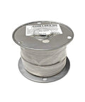 White spool labeled '14 AWG Stranded Wire 500 Ft Roll' with product details