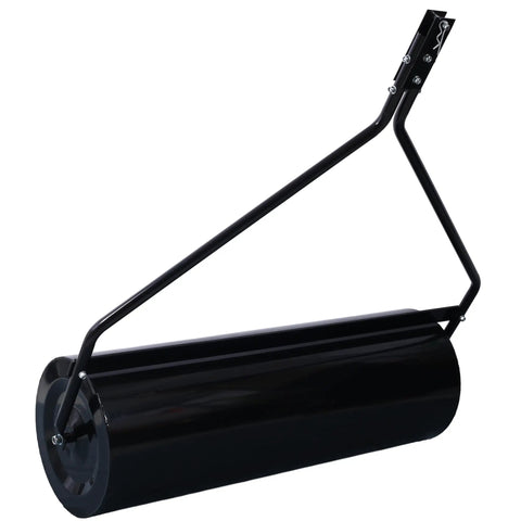 Lawn Roller For Serious Yard Work With 26 Gallon Water Fill And A Beefy 220 Pound Weight 40 Inch Wide Tow Behind Attachment For ATV Or Garden Tractor Black Finish Delivers Deep Soil Compaction