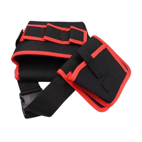 Heavy Duty 360 Swivel Utility Belt With Quick Grab Pockets Ergonomic Waist Tool Pack Jobsite Ready Tough As Nails Canvas Gear Organizer view.