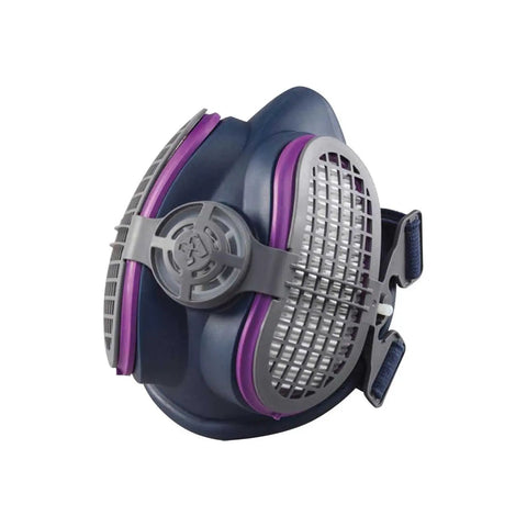 Side view of Half Mask Respirator S M with Single Filter for Welding Grinding and Painting on the Job Site Pro Grade Protection
