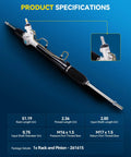 Rack And Pinion For 1998 2000 Toyota Sienna With Hydraulic Power Direct Replacement OE 261615 showing product specifications