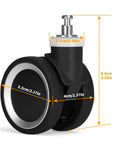 Replacement Luggage Wheels For Specific Suitcase Model Black Color Not Compatible With Other Brands Easy Quick Installation