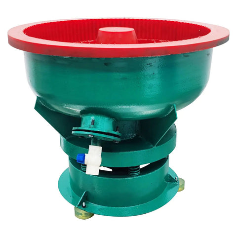 Heavy Duty 80 Liter Electric Vibration Polishing Machine Tackle Metal Deburring Chamfering Hardware Parts Smooth Finish Wear Resistant Industrial 1 1Kw Workhorse, green and red drum design.