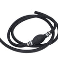 Hand Siphon Pump With Check Valve For Quick Fuel Transfer And Liquids Portable High Flow Siphon Tool For Cars Boats Lawn Equipment And Marine Use 10mm black NBR hose
