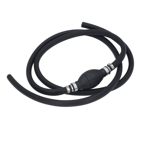 Hand Siphon Pump With Check Valve For Quick Fuel Transfer And Liquids Portable High Flow Siphon Tool For Cars Boats Lawn Equipment And Marine Use 10mm black NBR hose