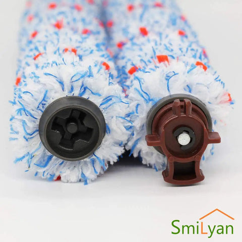 CrossWave Replacement Parts Bundle 3 Pack Multi Surface Brush Rolls showing end connectors