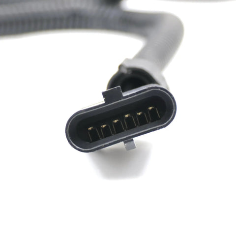 Close-up of connector on 66 Inch PMD FSD Extension Harness For 6.5L Turbo Diesel Engines Black Pump Mounted Driver Relocation Cable