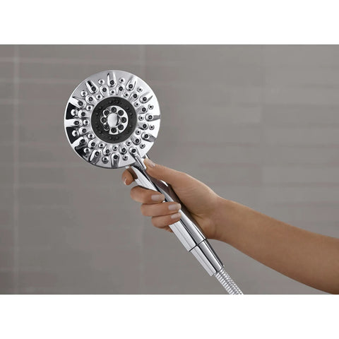 All In One Handheld And Docked Showerhead With Full Coverage Angled Nozzles For An Intense Rinse And Easy Switch Between Modes