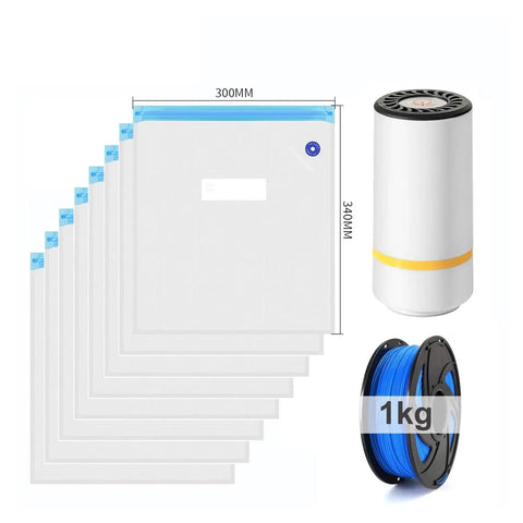 Maximum Strength Ultimate Premium Vacuum Storage Bags Keep Your 3D Printer Filament Hella Dry And Straight Up Moisture Free For PLA ABS TPU With Auto Pump During Long Term Preservation