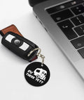Lightweight Aluminum Round Keychain With Durable Rustproof Build And Strong Split Ring For Keys Easy Pocket Carry Everyday Carry Essential Sleek Metal Key Ring