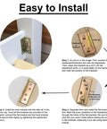 Bed Rail Brackets For Wooden Beds Heavy Duty Non Mortise Fittings Set Of 4 showing easy installation steps