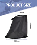 Rock Hard Magnetic EV Charger Port Cover size dimensions 6.30x16.54x11.81 inch, heavy-duty black waterproof canvas for all-season use.