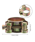 Get Heavy Duty Adjustable T-Bolt Hose Clamps For A Sweet Finish On Your Ride Or Rig With 10 Piece Kit Featuring Thickened Zinc Plated Iron And Stainless Steel Construction Built To Resist Rust And Wear Like A Champ. 5.6cm clamp