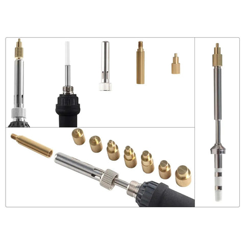 Pro Grade Upgraded Soldering Iron Adapter Kit For 3D Printers TS100 TS101 USB Brass Heat Set Threaded Insert Tips M2 To M8