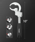 Universal Adjustable Double Ended Wrench For Faucets And Pipes DIY Home Plumbing Tool, 10-inch size with slotted bits.