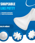 All In One White Seal Putty For Quick Mending And Waterproof Sealing That Blocks Odors And Drafts shown in various shapes