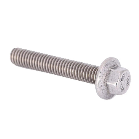 Top Quality M6 Hex Flange Screws 304 Stainless Steel Bolts For Tough Jobs Includes 10 Pcs With Five Awesome Lengths, 16mm Screw