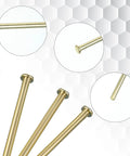 4 Pack 3.5 Inch Door Hinge Pins Stainless Steel With Gold Finish For Interior Wood Doors Replacement Screws Included Fits Self Closing Doors Kitchen And Garage Hinges Hardware That Keeps Your Doors Swinging Smoothly Easy Quick Swap