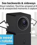 Full Coverage 360 Indoor Security Camera With Two Way Audio, 1080p HD Live Video, Night Vision, Motion Detection, WiFi Connected