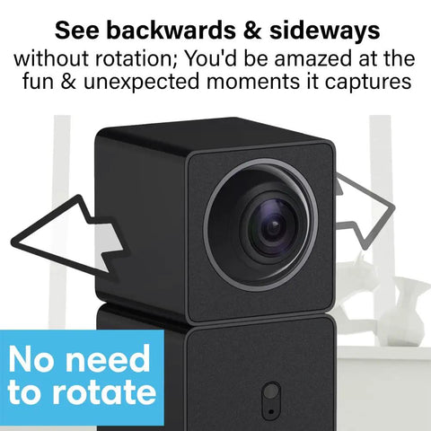 Full Coverage 360 Indoor Security Camera With Two Way Audio, 1080p HD Live Video, Night Vision, Motion Detection, WiFi Connected