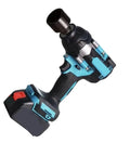 Heavy Duty Cordless Impact Wrench With Brushless Motor For Car Tire Changes And Truck Maintenance Lightweight Electric Power Tool.