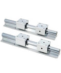 Pro Grade CNC Ballscrew Kit With SFU1204 SFU1605 SFU2005 SFU2505 And 2 SBR Linear Guides SBR12 SBR16 SBR20 SBR25 Plus 4 Sliders, aluminum rails