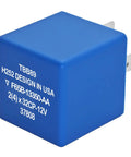 Blue 5-Pin Flasher Relay Replacement For Turn Signals And Hazard Warnings, Models With 5C3T-13350-AA Or F65B-13350-AA, TBB89