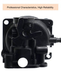 Side view of carburetor kit for lawn mower engines 125cc 140cc fits 300E 450E 500E 550EX replacement part shown in black.
