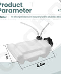 Replacement Gas Trimmer Fuel Tank With Exact Fitment And Wide Compatibility With Models RY251PH RY252CS size dimensions